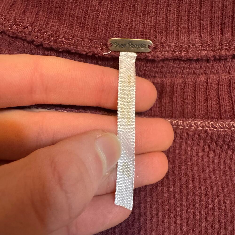Free People Knit Long Sleeve Henley - Picture 4 of 4